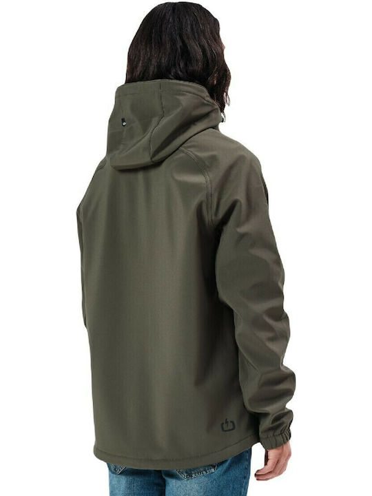 3 in 1 Winter Jacket Softshell Waterproof and Windproof Army Green
