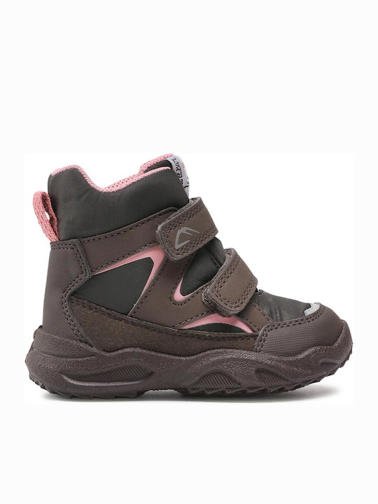 Superfit Kids Snow Boots with Hoop & Loop Closure Brown