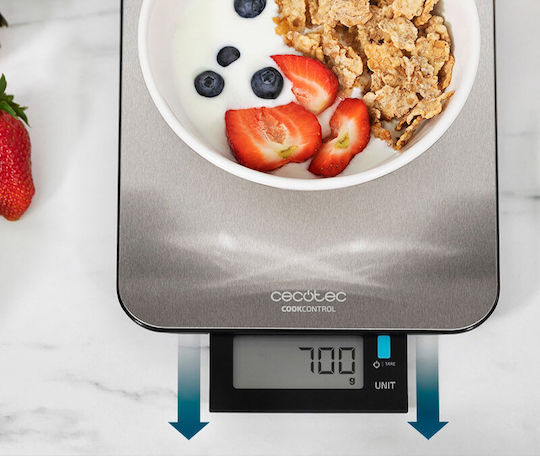 Cecotec Cook Control 9000 Ψηφιακή Ζυγαριά Κουζίνας έως 10kg Inox