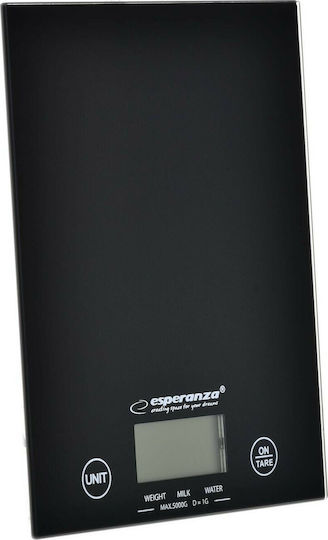 Esperanza Lemon Digital Kitchen Scale up to 5kg Black