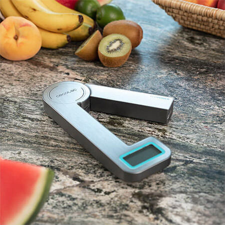 Cecotec Cook Control 10100 EcoPower Compact Ψηφιακή Ζυγαριά Κουζίνας Αναδιπλούμενη έως 5kg Inox