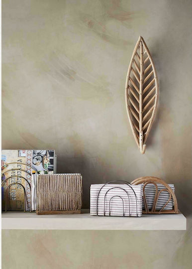 Madam Stoltz Metallic Magazine Rack Χρυσή 20x10x18εκ.