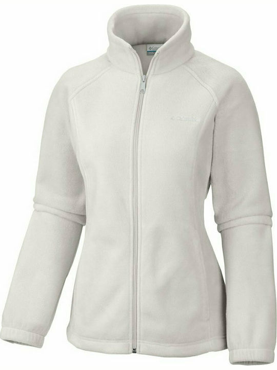 Benton Springs Fleece Γυναικεία Ζακέτα με Φερμουάρ σε Λευκό Χρώμα