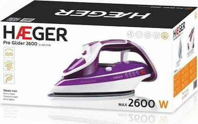 Haeger Pro Glider 2600 Steam Iron 2600W with Continuous Steam 40g/min