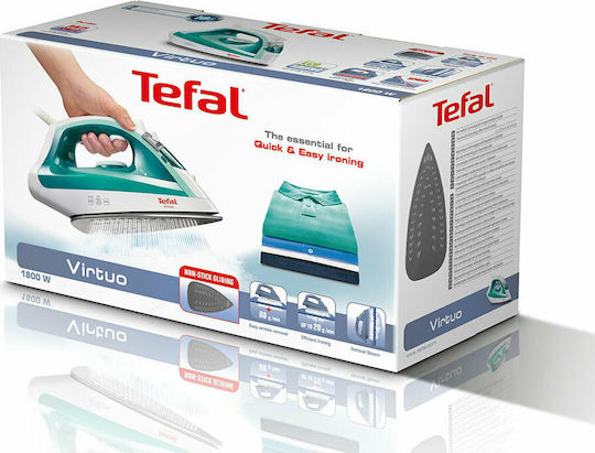 Tefal Virtuo Σίδερο Ατμού 1800W με Αντικολλητική Πλάκα και Συνεχόμενη Παροχή Ατμού 24gr/min