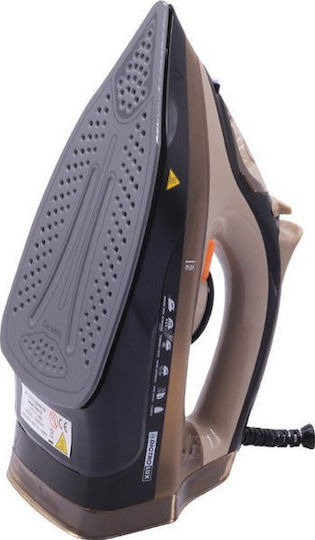 DictroLux 874918 060042 Steam Iron 2400W with Ceramic Plate and Continuous Steam Supply 80g/min