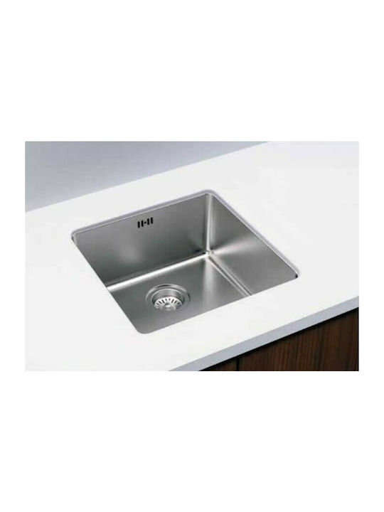 Karag BL 793 BL793 Undermount Sink Inox Satin W44xD44cm Silver