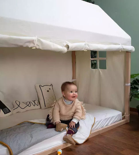 Κάλυμμα Κρεβατιού Tipi Σπίτι Λευκό 200x90cm