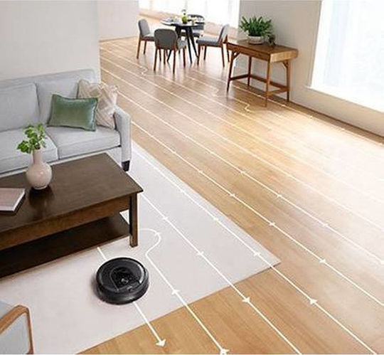 iRobot Roomba i7+ Σκούπα Ρομπότ με Οπτική Χαρτογράφηση Μαύρη