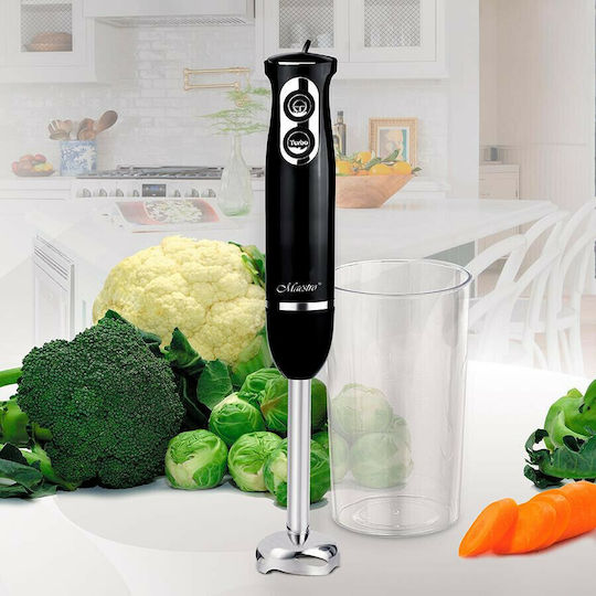 Maestro MR511 Blender De Mână Cu Tijă Din Inox 500W Negru