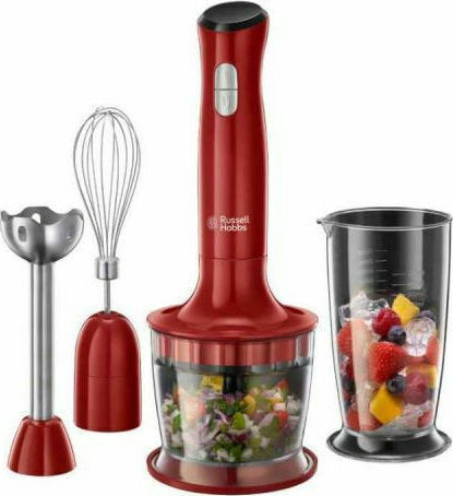 Russell Hobbs Desire Hand Blender with Inox Rod 500W Red