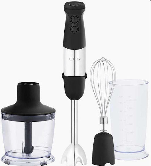 ECG Hand Blender with Inox Rod 750W Black