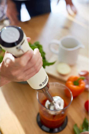 Russell Hobbs Retro Vintage Blender De Mână Cu Tijă Din Inox 700W Bej