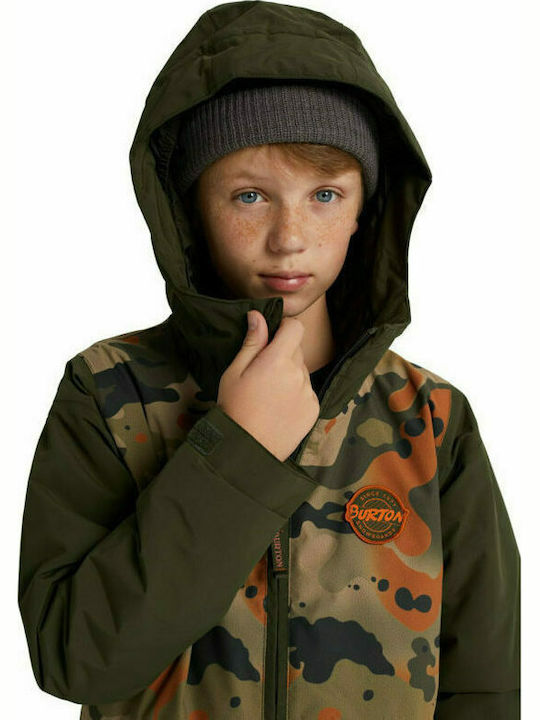 Kelp Kinderjacken & Winterjacken Lässig Lang mit Kapuzen- Khaki