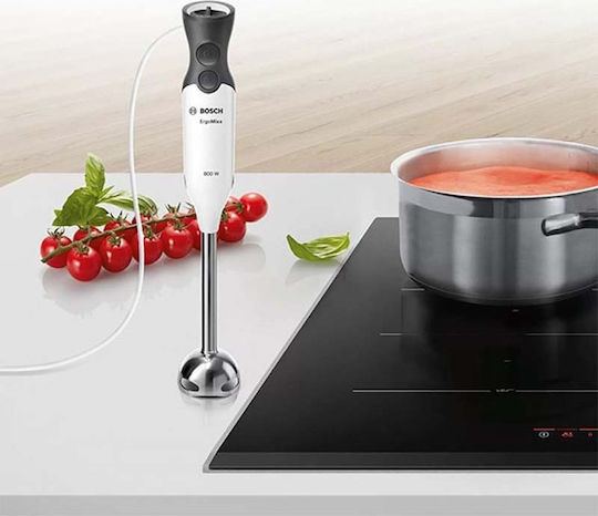 Bosch ErgoMixx Ραβδομπλέντερ με Ανοξείδωτη Ράβδο 800W Λευκό