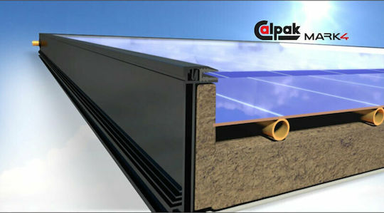 Calpak Mark 4 Încălzitor solar de apă 125 litri Sticlă Dublă acțiune cu colector de 2.1 metri pătrați