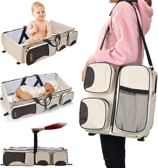 Geantă-Patut de Umăr/Mână Baby Kindom Beige