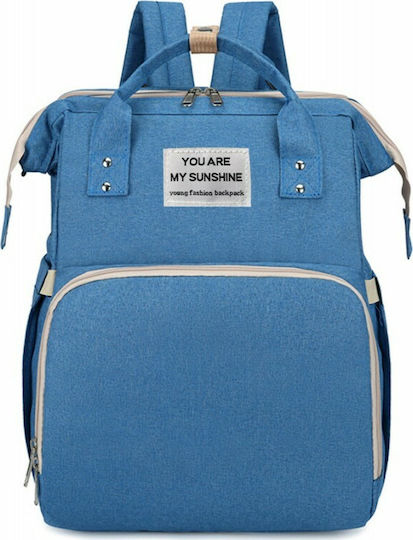 Soultronic Wickeltasche-Bett Rucksack Blue 41x41cm.