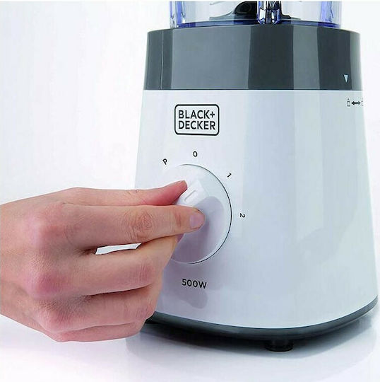 Black & Decker Blender with Plastic Jug 1.5 lt 500W Black BXJB500E