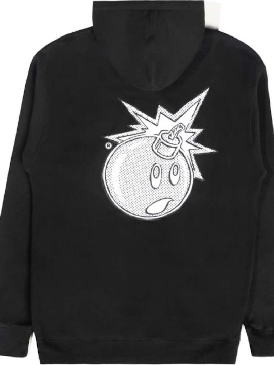 Vides Adam Bomb Sweatshirt mit Kapuze Schwarz