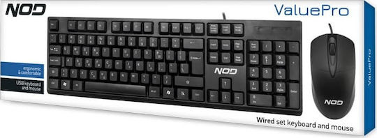 NOD KMS-002 Σετ Πληκτρολόγιο & Ποντίκι Ελληνικό
