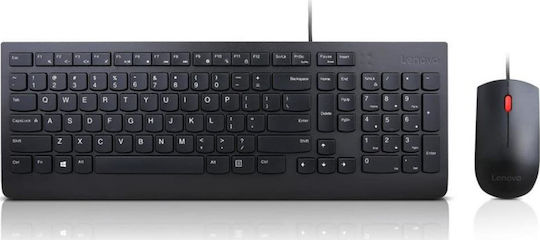 Lenovo Essential Wired Keyboard & Mouse Combo Keyboard & Mouse Set Greek