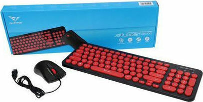 Alcatroz Jellybean U2000 Комплект клавиатура и мишка Английски US Червен