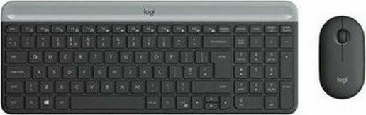 Logitech MK470 Ασύρματο Σετ Πληκτρολόγιο & Ποντίκι Αγγλικό US Γκρι