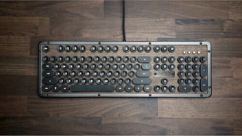 Azio Retro Classic USB Doar tastatura Maro