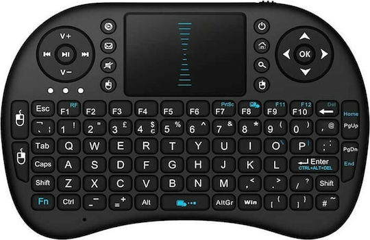 i8 Ασύρματο Πληκτρολόγιο με Touchpad Αγγλικό US