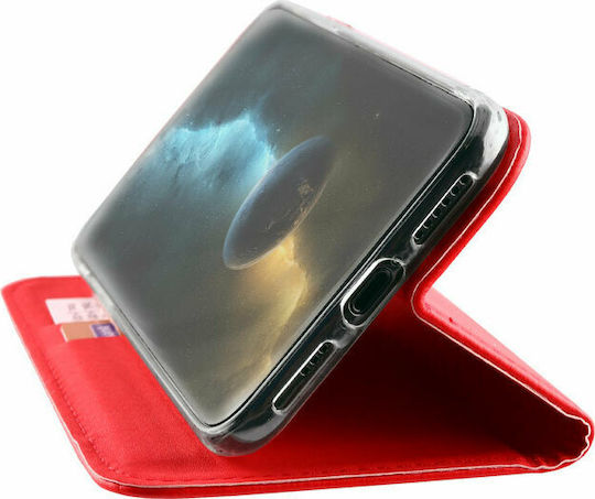 Volte-Tel Pocket Magnet Book Δερματίνης Κόκκινο (Galaxy J6+)