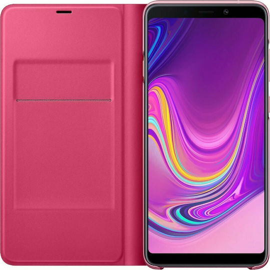 Samsung Buchen Sie Synthetisches Leder Rosa (Galaxy A9 2018)