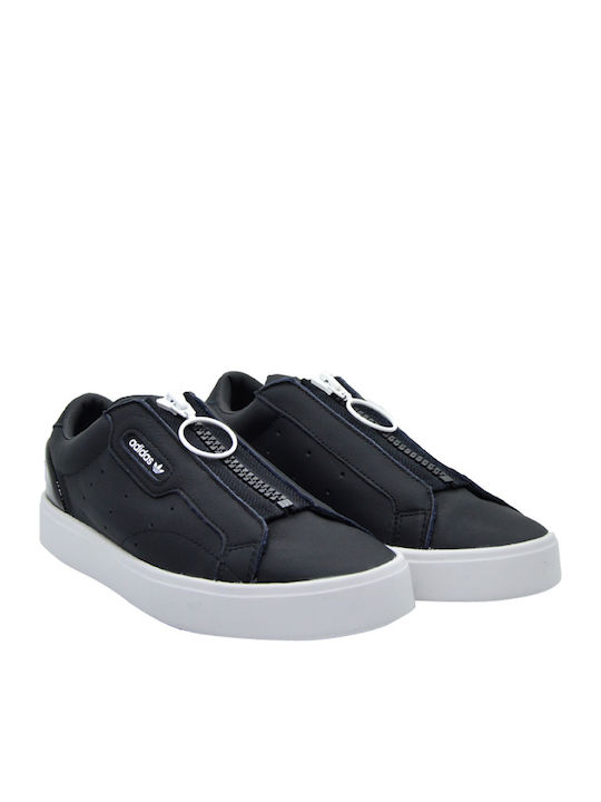 Sleek Zip Sneakers Core Black / Crystal White