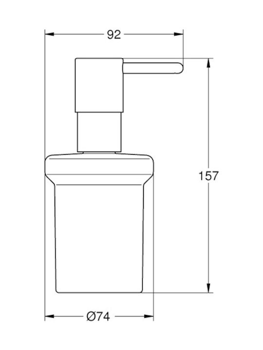 Grohe Essentials Dispenser Montat Pe Perete Din Sticlă Albă 160ml