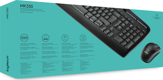 Logitech Wireless Combo MK330 Keyboard & Mouse Set English US
