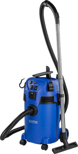 Nilfisk Multi II 30 T Прахосмукачка За Течности / Твърди 1400W с Пластмаса Контейнер 30лт