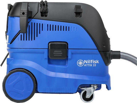 Nilfisk ATTIX 33-2L IC Прахосмукачка За Течности / Твърди 1400W с Пластмаса Контейнер 30лт