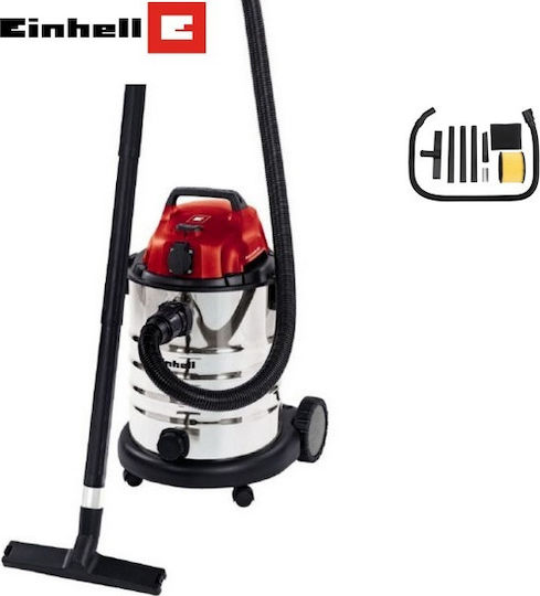 Einhell 1930 Aspirator Lichide / Solide 1500W cu Inoxidabil Recipient 30lt
