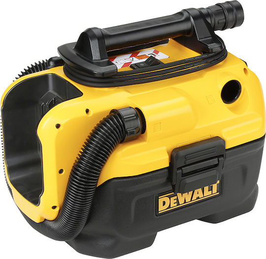 DEWALT Επαναφορτιζόμενη Σκούπα Υγρών / Στερεών Χωρίς Φορτιστή και Μπαταρία με Πλαστικό Κάδο 7.5lt