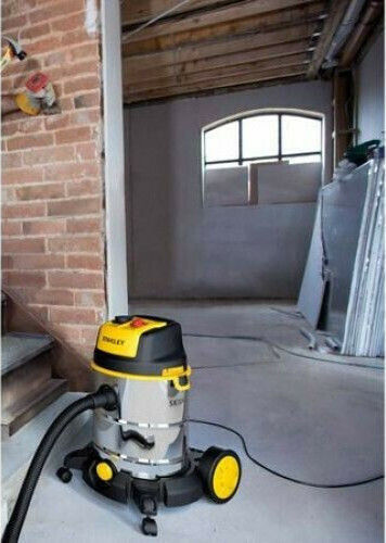 Stanley Vacuum Wet / Dry 1600W with Stainless Bin 30lt
