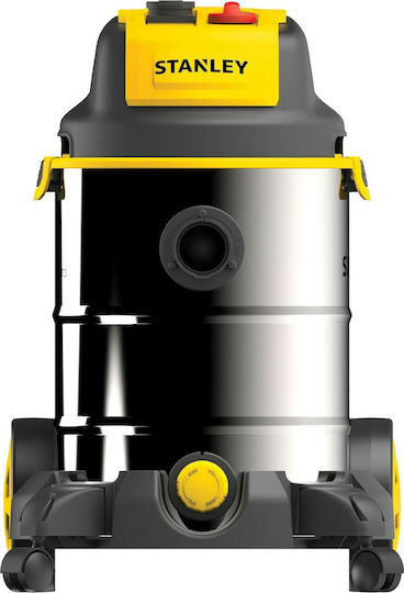 Stanley Vacuum Wet / Dry 1600W with Stainless Bin 30lt