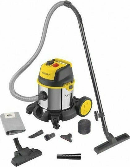 Stanley Vacuum Wet / Dry 1400W with Stainless Bin 20lt