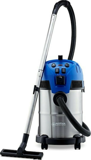 Nilfisk 30 Vacuum Wet / Dry 1400W with Plastic Bin 30lt
