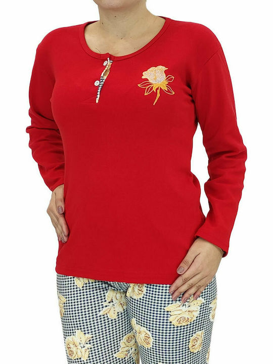 Women's pajamas Rose red W22