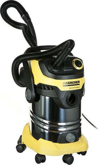 Karcher MV6 P Premium Vacuum Wet / Dry 1300W with Stainless Bin 30lt