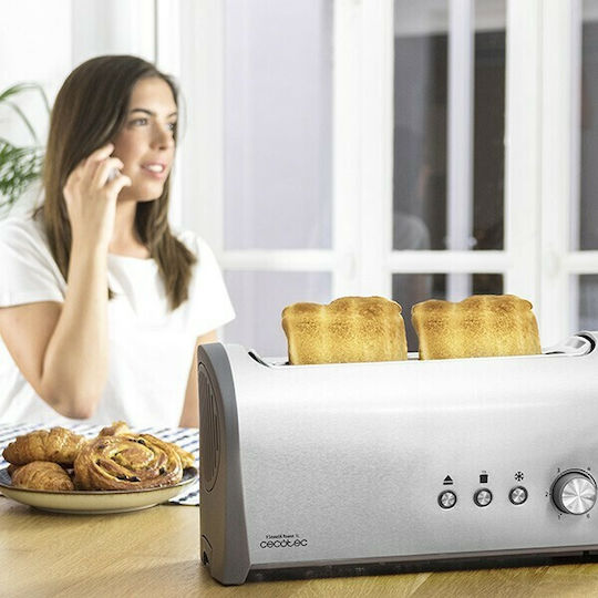 Cecotec Steel & Toast 1L 3036 Prăjitoare De Pâine 2 Sloturi 1000W Inox