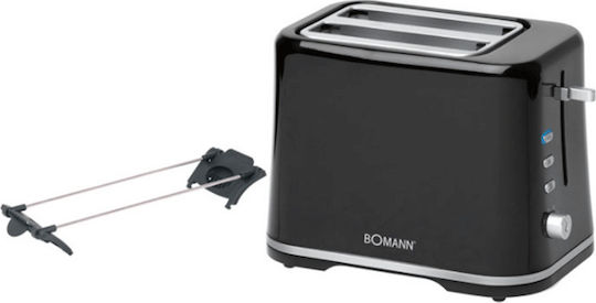 Bomann TA 1577 CB 138-0443 Тостер Двуместна 870W Черен