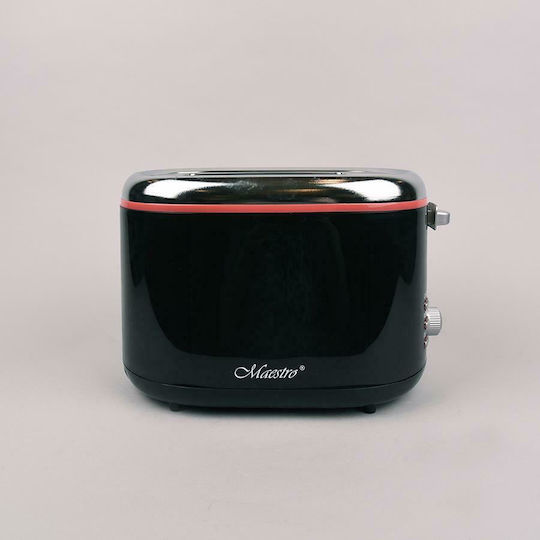 Maestro Toaster 2 Slots 850W Black