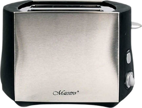 Maestro Φρυγανιέρα 2 Θέσεων 800W Inox