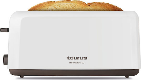 Taurus Mytoast Duplo Φρυγανιέρα 2 Θέσεων 1450W Λευκή